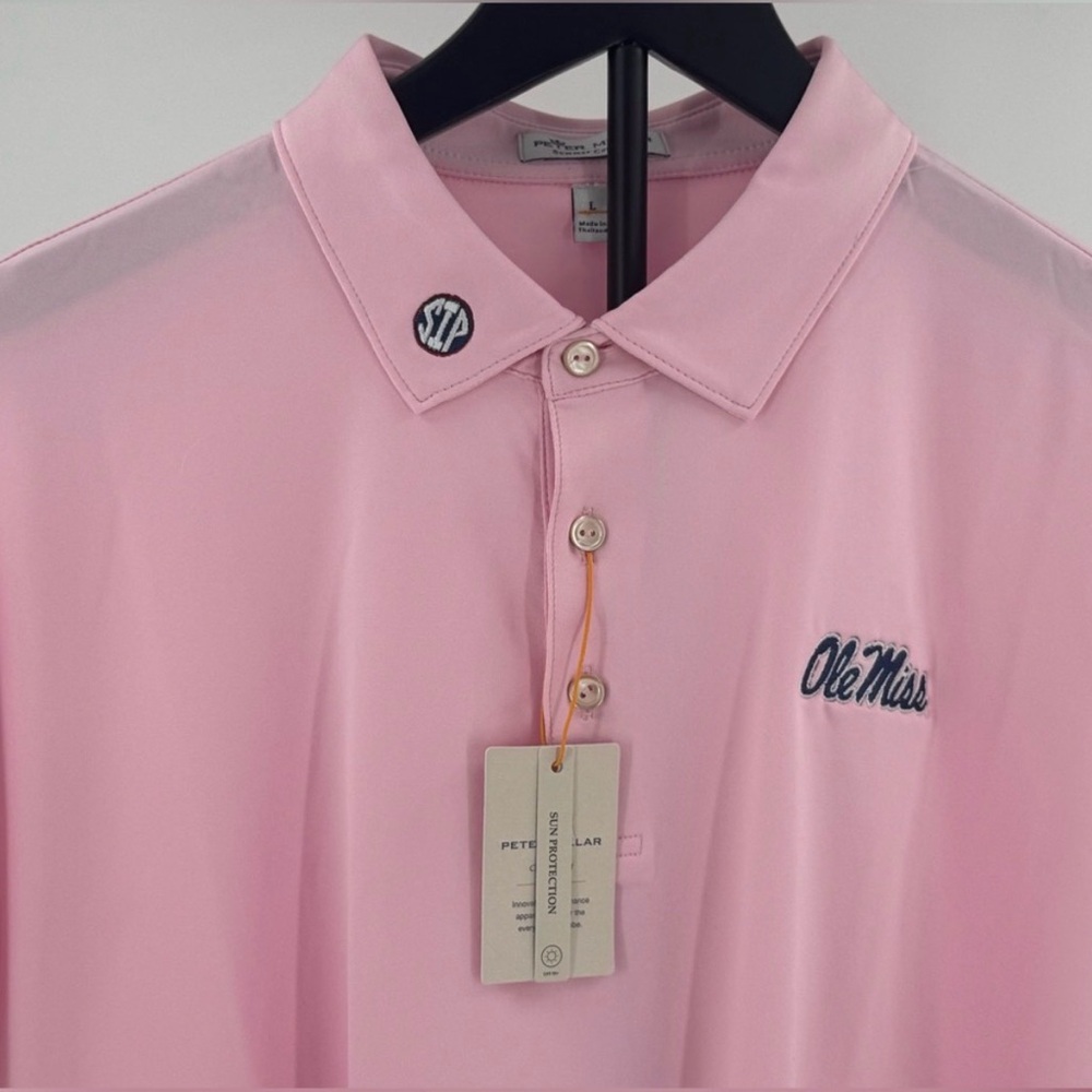 EXCLUSIVE SIP EMBROIDERED COLLAR! "REAL REBS WEAR PINK"! OLE MISS! NWT - XL